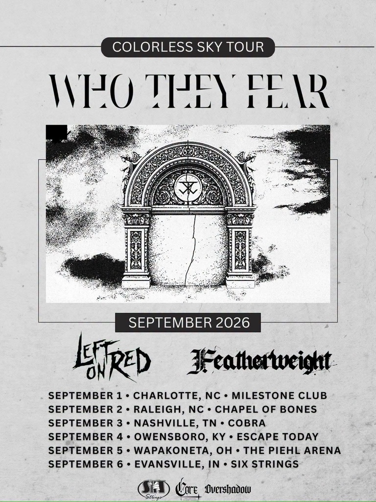 WHO THEY FEAR COLORLESS SKY TOUR US 2026 SETLIST PLAYLIST