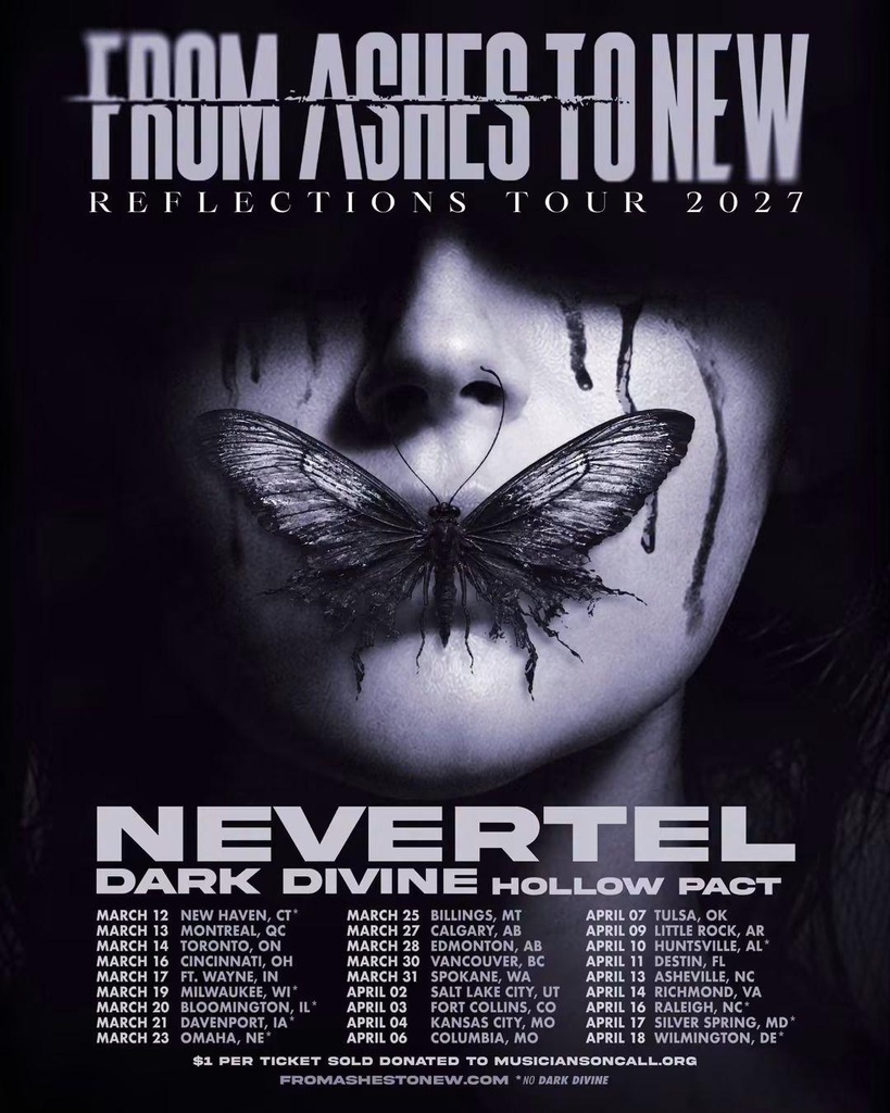 FROM ASHES TO NEW REFLECTIONS TOUR N. AMERICA 2027 SETLIST PLAYLIST