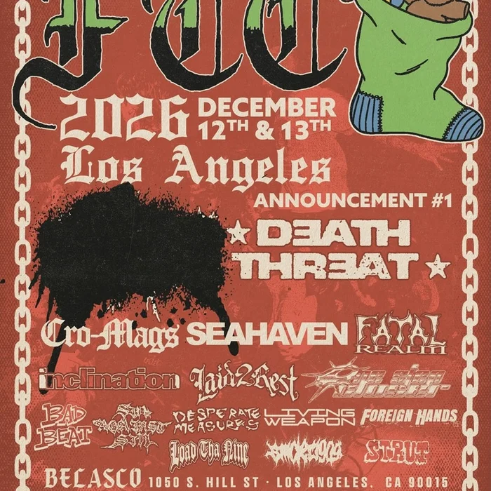 FTC 2026 AT BELASCO IN LOS ANGELES SETLIST PLAYLIST