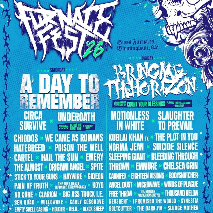 FURNACE FEST 2026 COMPLETE SETLIST PLAYLIST