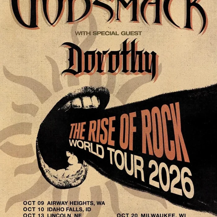 GODSMACK THE RISE OF ROCK WORLD TOUR 2026 SETLIST PLAYLIST