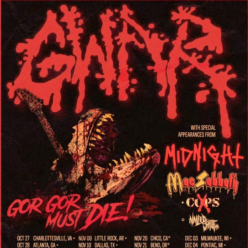 GWAR GOR GOR MUST DIE! N. AMERICA TOUR 2026 SETLIST PLAYLIST