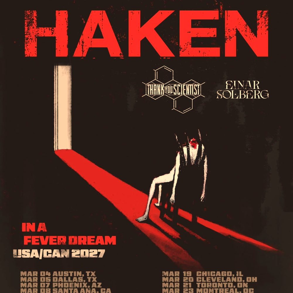 HAKEN IN A FEVER DREAM USA/CAN 2027 SETLIST PLAYLIST