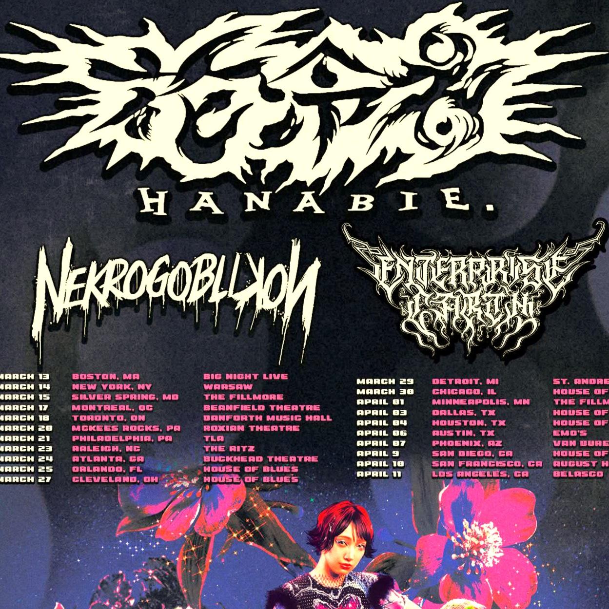 HANABIE N. American Tour 2026 Setlist Playlist