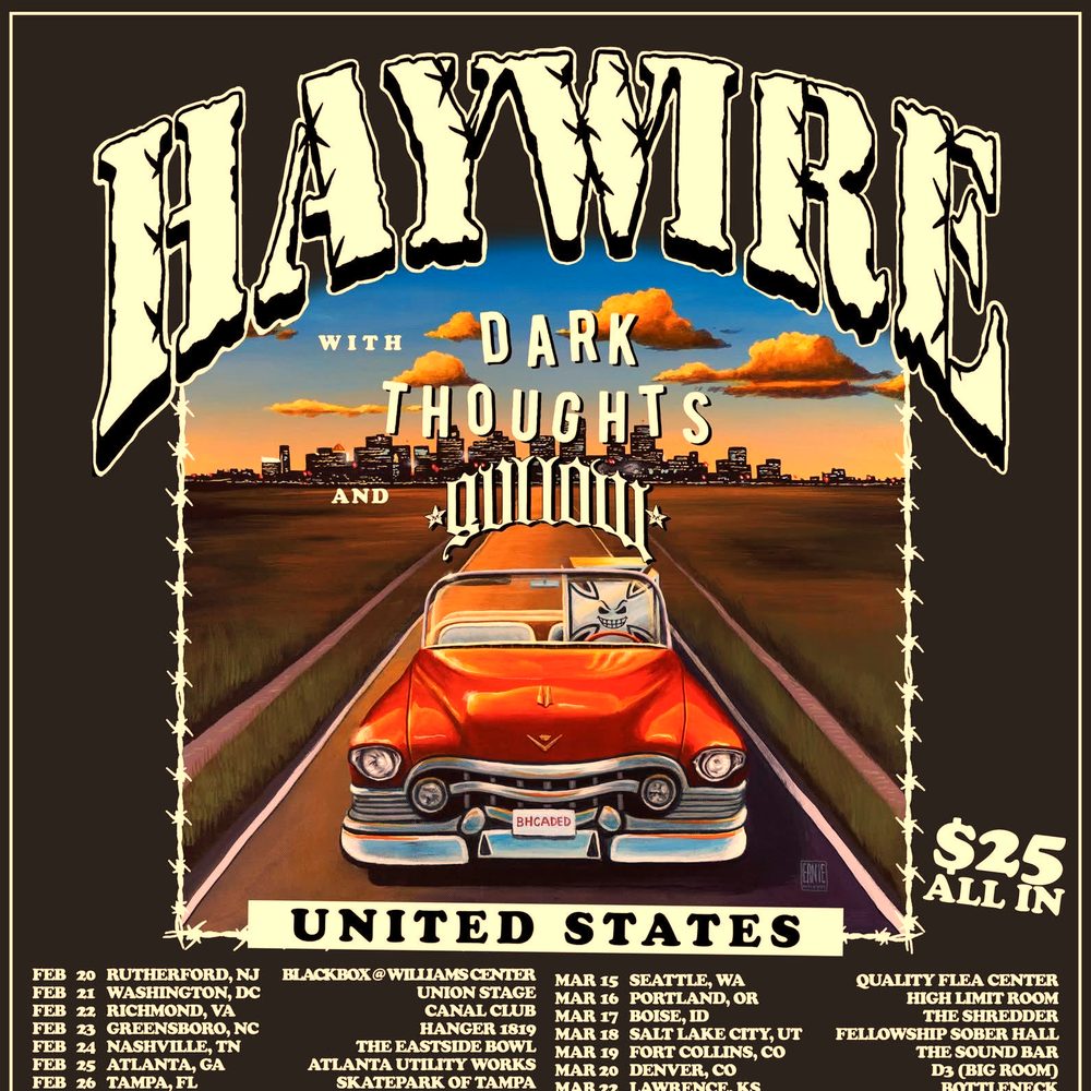 HAYWIRE UNITED STATES 2027 SETLIST PLAYLIST