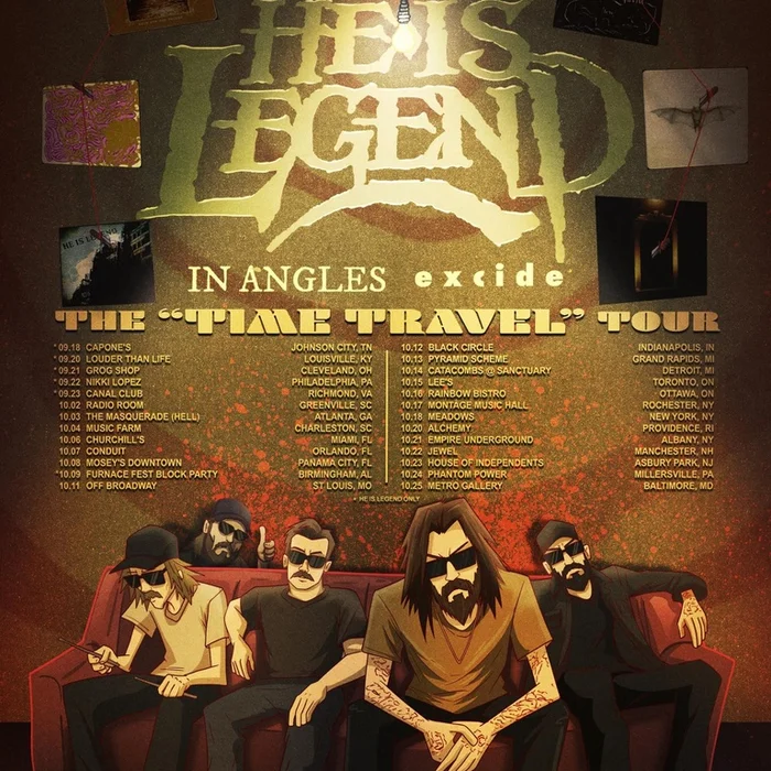HE IS LEGEND THE "TIME TRAVEL" TOUR N. AMERICA 2026 SETLIST PLAYLIST