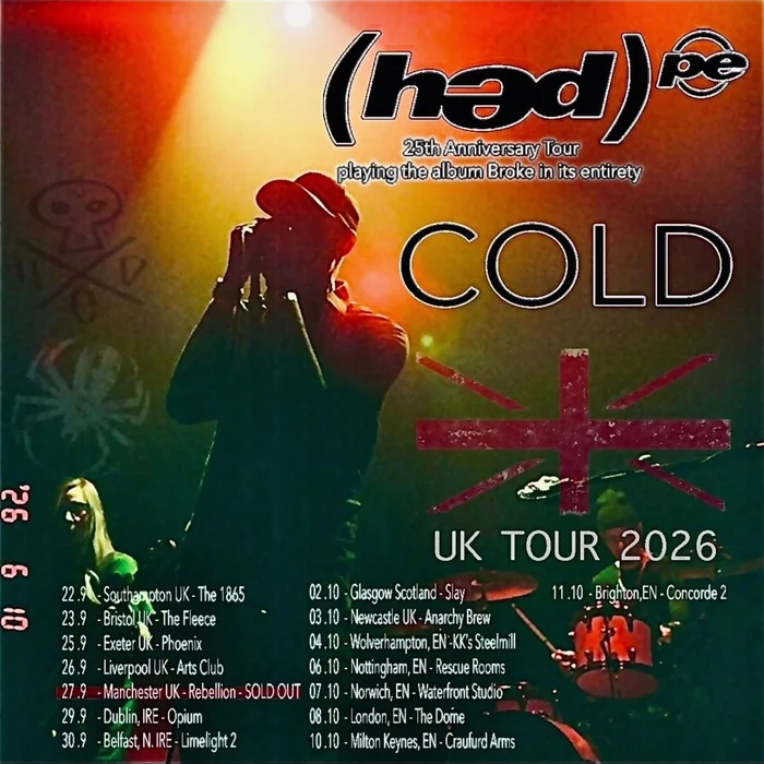 (HED)P.E. & COLD TOUR UK 2026 SETLIST PLAYLIST