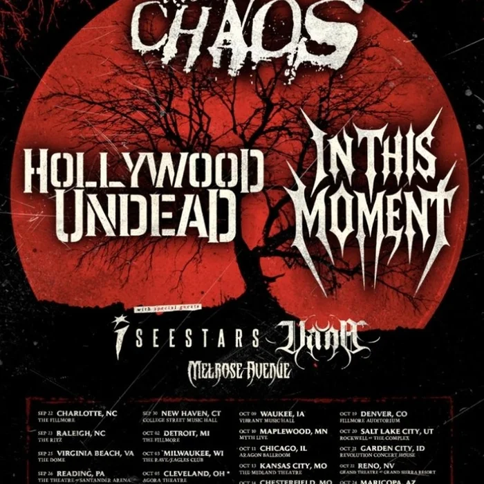 HOLLYWOOD UNDEAD & IN THIS MOMENT THE RETURN OF TASTE OF CHAOS US 2026 SETLIST PLAYLIST