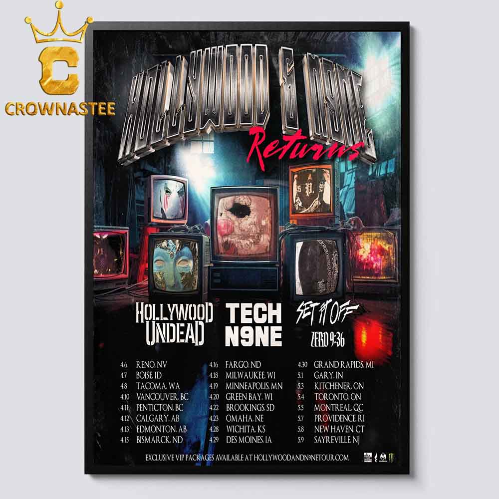 HOLLYWOOD UNDEAD / TECH N9NE - HOLLYWOOD & N9NE Returns Tour 2025 Setlist Playlist