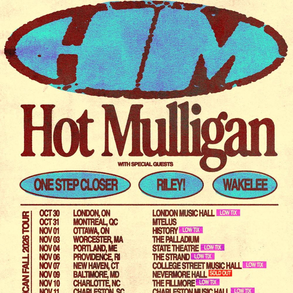 HOT MULLIGAN N. AMERICAN FALL 2026 TOUR SETLIST PLAYLIST