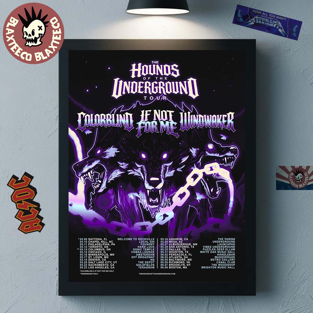 IF NOT FOR ME / COLORBLIND / WINDWAKER The Hounds US Tour 2026 Setlist Playlist