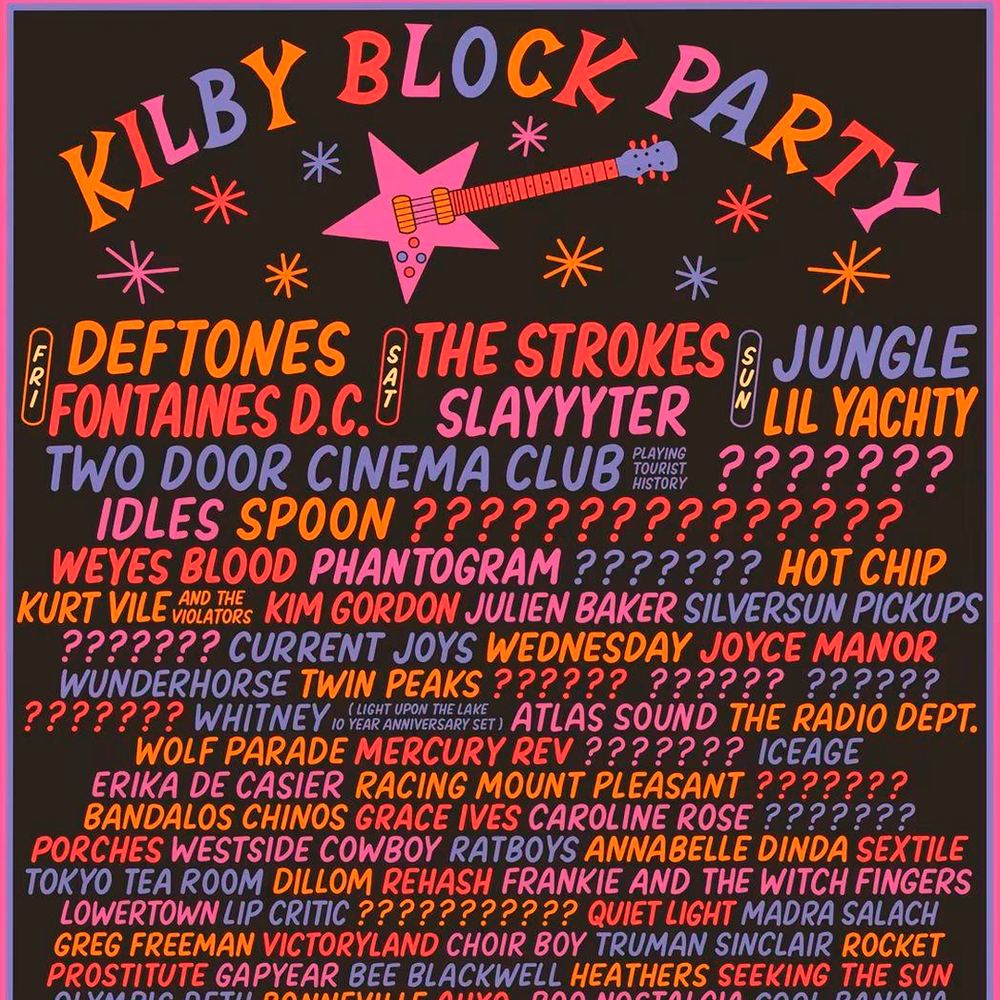 KILBY BLOCK PARTY 2027 COMPLETE SETLIST PLAYLIST