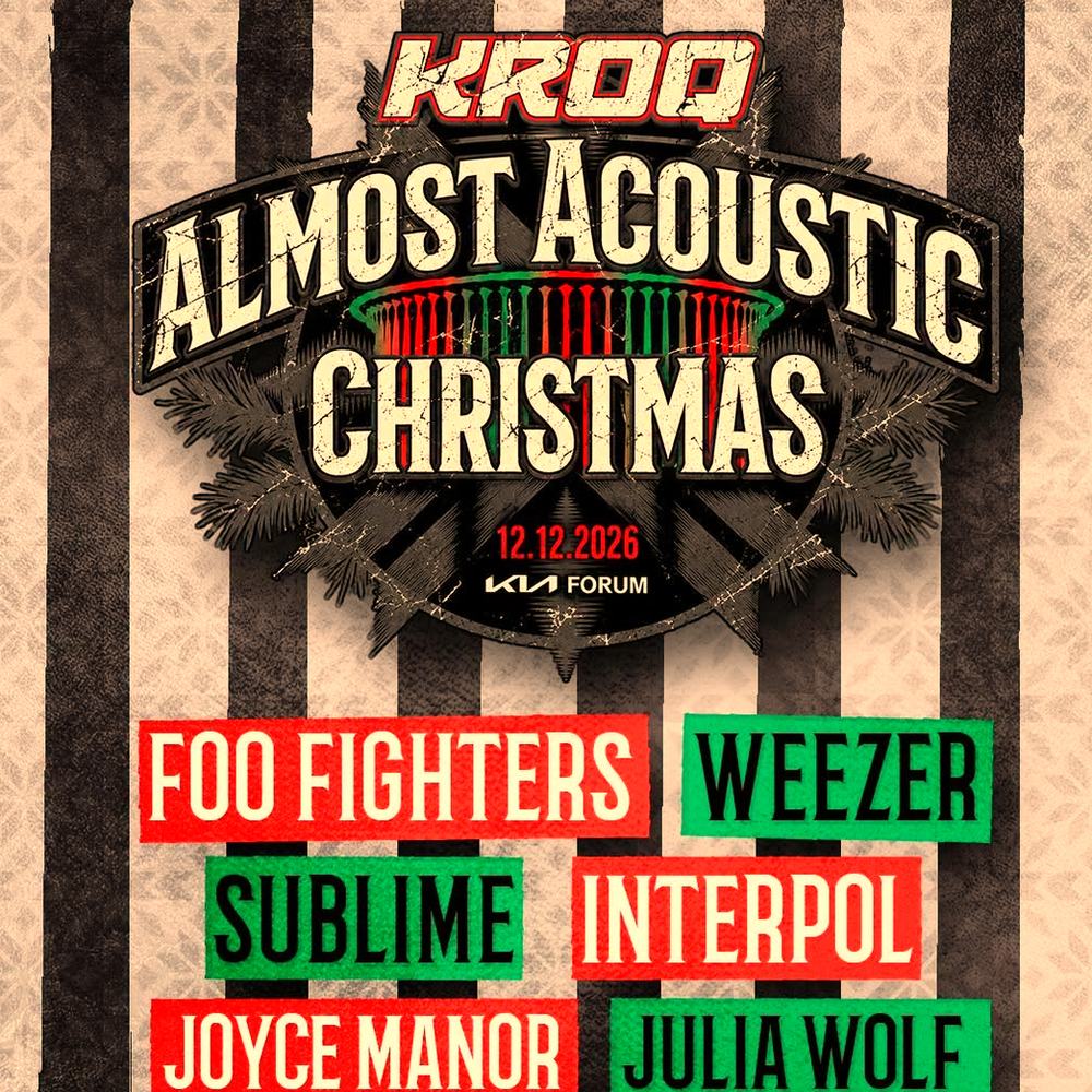 KROQ ALMOST ACOUSTIC CHRISTMAS 2026 SETLIST PLAYLIST