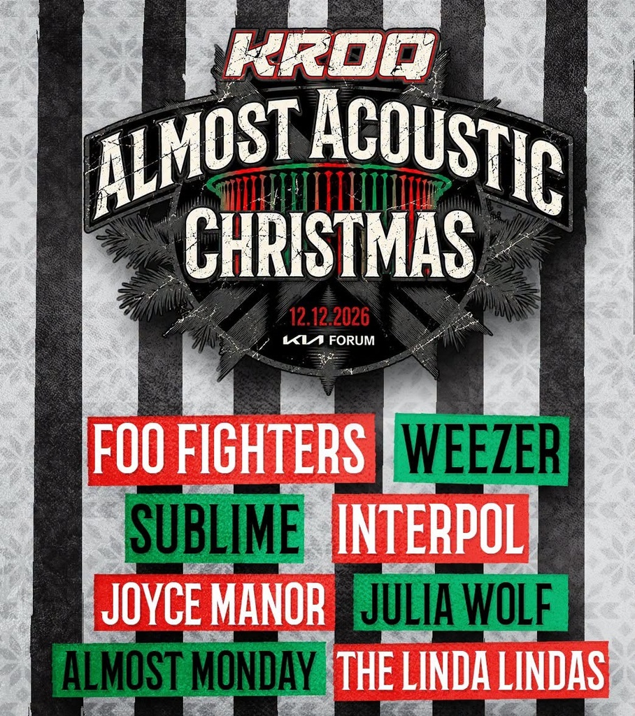 KROQ ALMOST ACOUSTIC CHRISTMAS 2026 SETLIST PLAYLIST