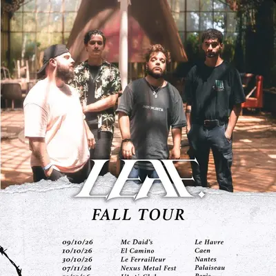 LEAF. FALL TOUR FRANCE 2026 SETLIST PLAYLIST