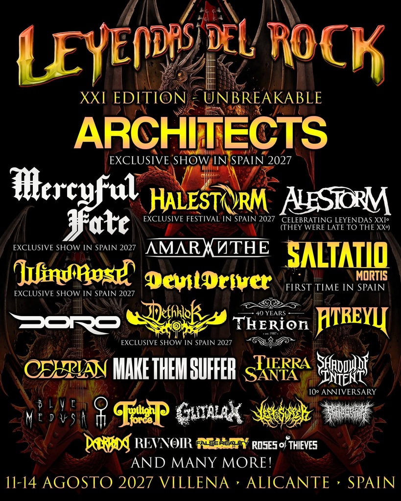 LEYENDAS DEL ROCK 2027 COMPLETE SETLIST PLAYLIST