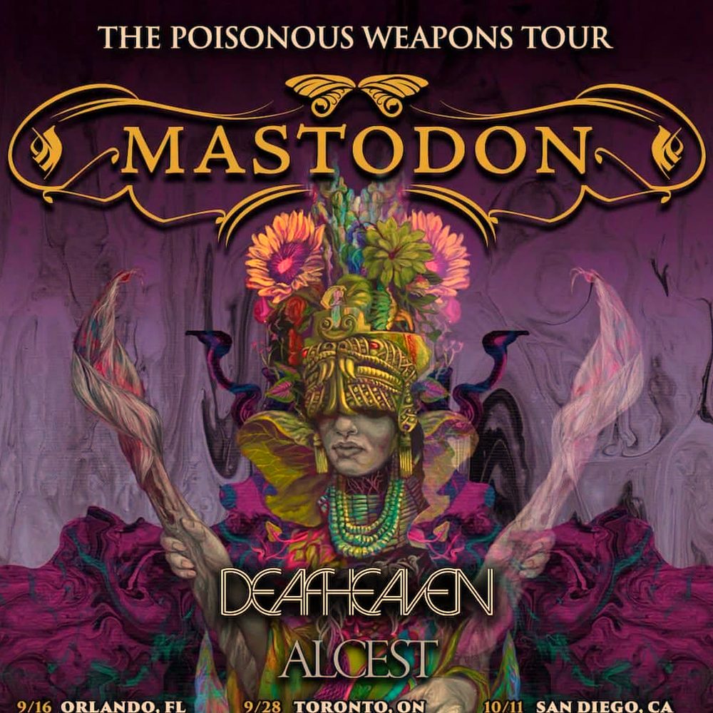 MASTODON THE POISONOUS WEAPONS TOUR N. America 2026 Setlist Playlist