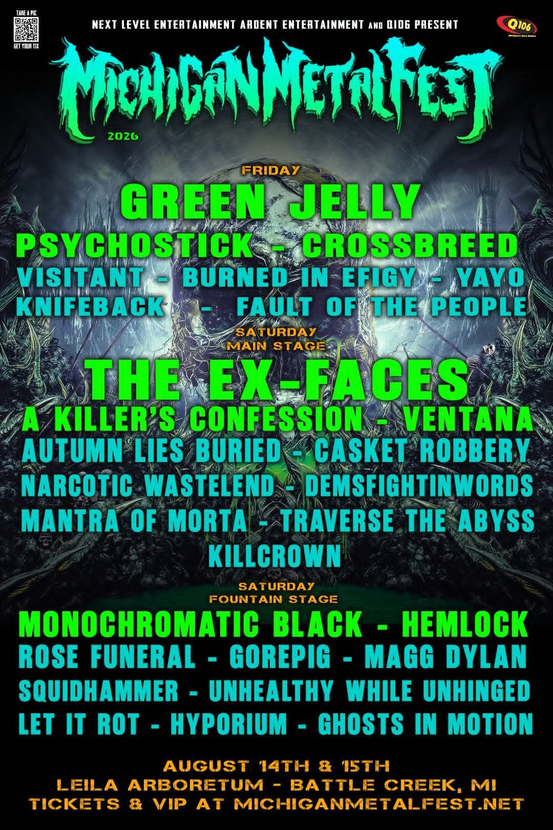 MICHIGAN METAL FEST 2026 SETLIST PLAYLIST