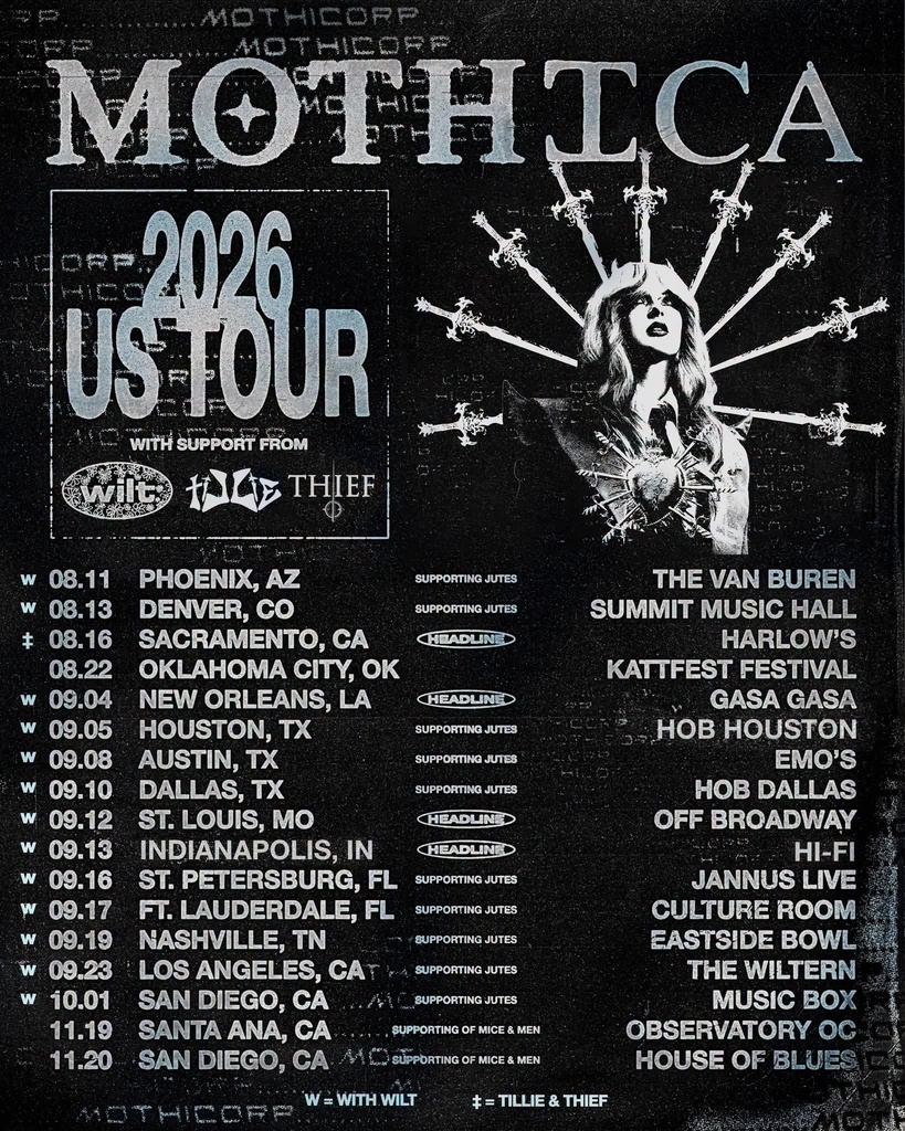 MOTHICA US TOUR 2026 Setlist Playlist