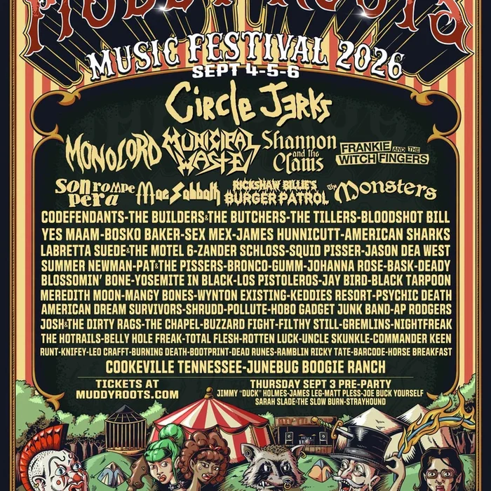 MUDDY ROOTS MUSIC FESTIVAL 2026 COMPLETE SETLIST PLAYLIST