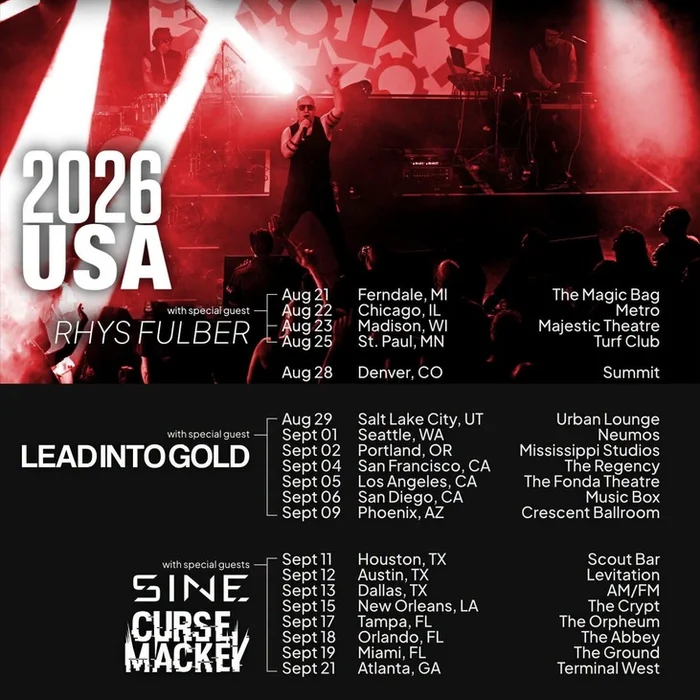 NITZER EBB USA 2026 SETLIST PLAYLIST