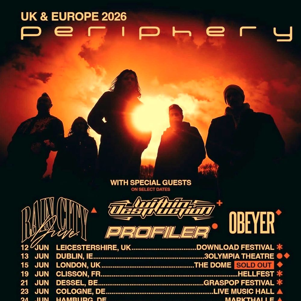 PERIPHERY UK & EUROPE 2026 Setlist Playlist