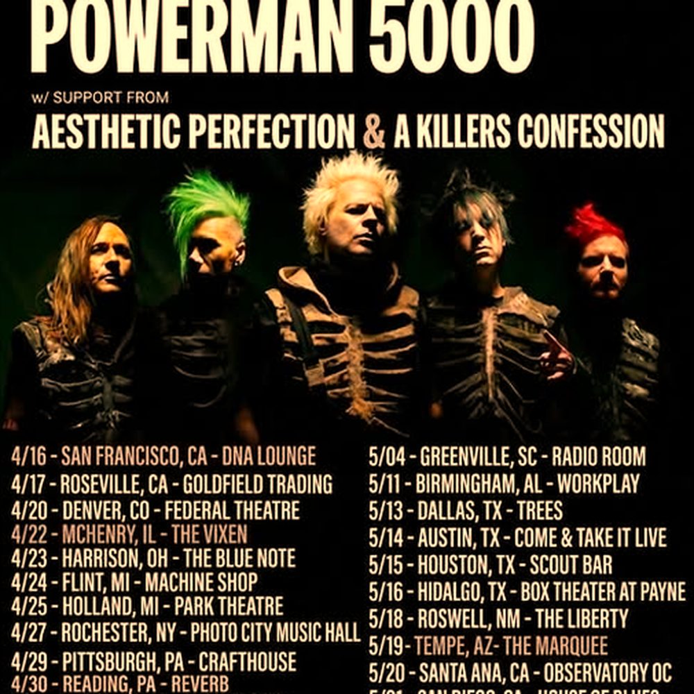 POWERMAN 5000 US 2027 SETLIST PLAYLIST