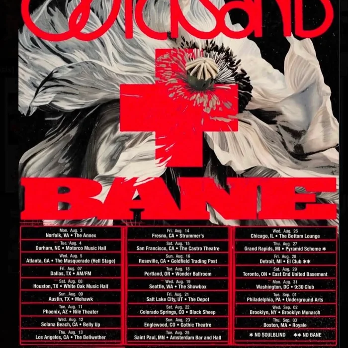 QUICKSAND & BANE US 2026 SETLIST PLAYLIST