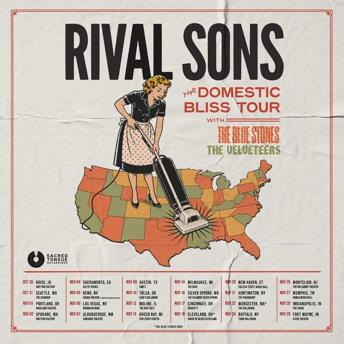 RIVAL SONS THE DOMESTIC BLISS TOUR US 2026 SETLIST PLAYLIST