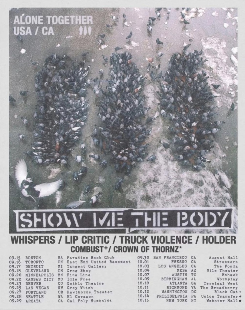 SHOW ME THE BODY ALONE TOGETHER USA / CA 2026 SETLIST PLAYLIST