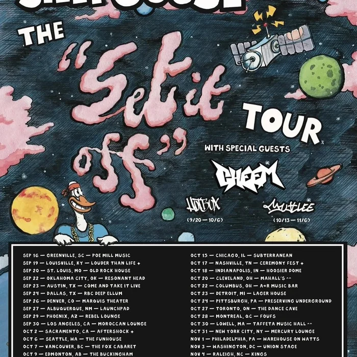 SILLY GOOSE SET IT OFF TOUR N. AMERICA 2026 SETLIST PLAYLIST