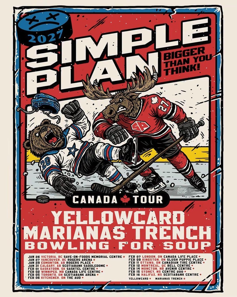 SIMPLE PLAN BIGGER THAN YOU THINK! CANADA TOUR 2027 SETLIST PLAYLIST