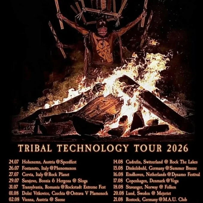 SOULFLY TRIBAL TECHNOLOGY TOUR EUROPE 2026 SETLIST PLAYLIST