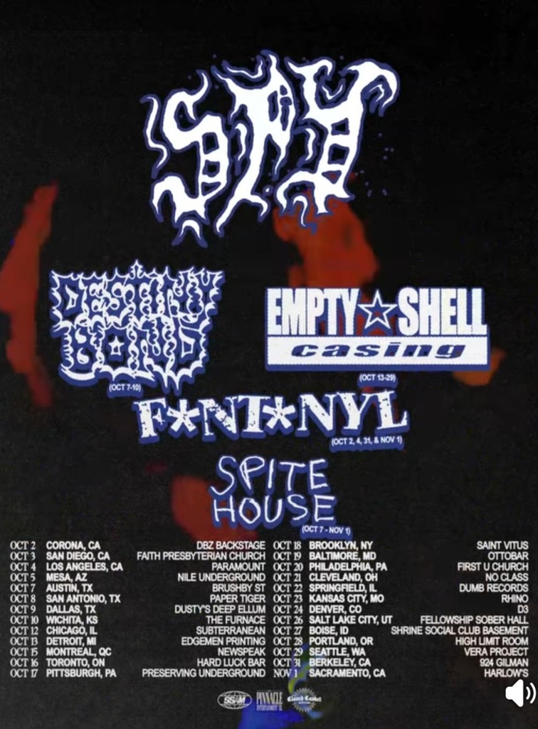 SPY N. AMERICA 2026 SETLIST PLAYLIST