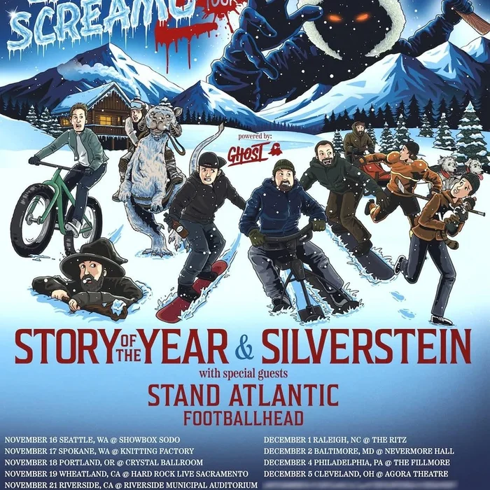 STORY OF THE YEAR & SILVERSTEIN CAMP SCREAMO 2 TOUR US 2026 SETLIST PLAYLIST