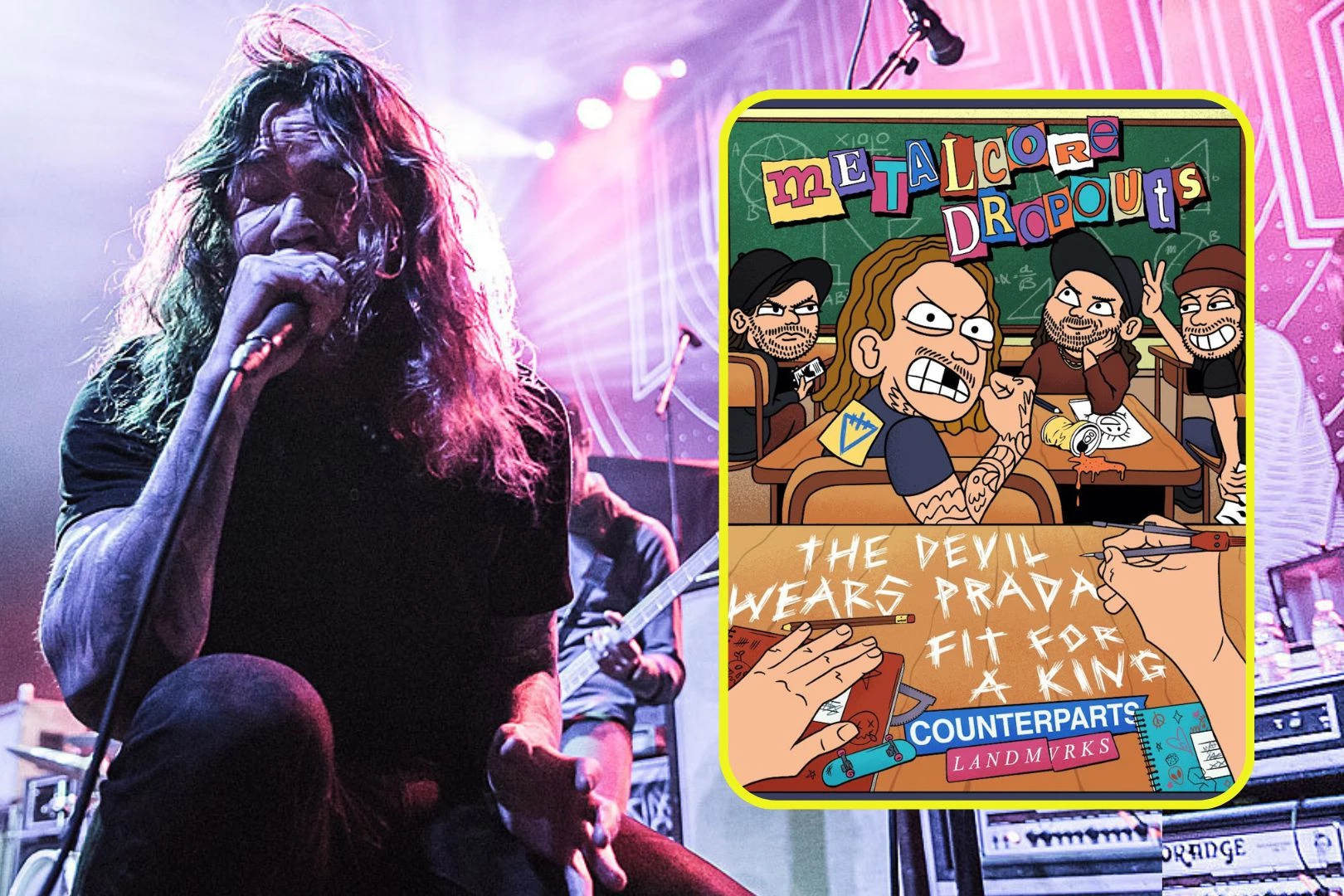 THE DEVIL WEARS PRADA / FIT FOR A KING Metalcore Dropouts North America Tour 2023 Setlist Playlist
