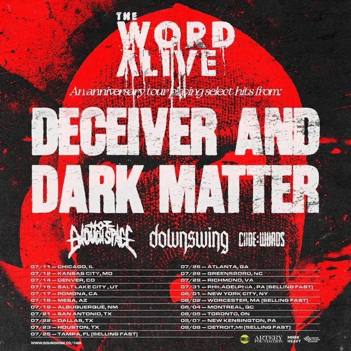 THE WORD ALIVE N. AMERICA 2026 SETLIST PLAYLIST