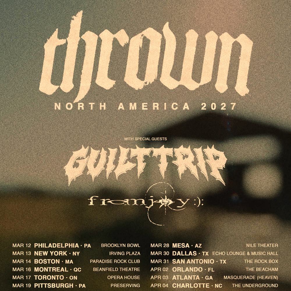 THROWN NORTH AMERICA 2027 SETLIST PLAYLIST
