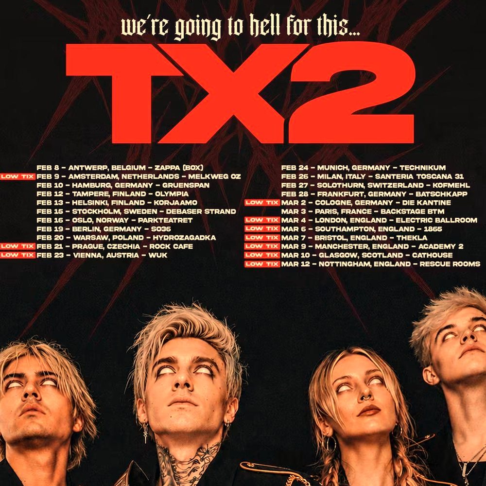 TX2 WE'RE GOING TO HELL FOR THIS... UK 2027 SETLIST PLAYLIST