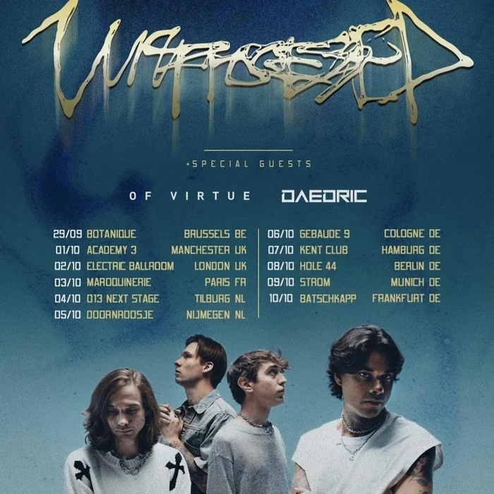 UNPROCESSED ANGEL - EUROPE TOUR 2026 SETLIST PLAYLIST