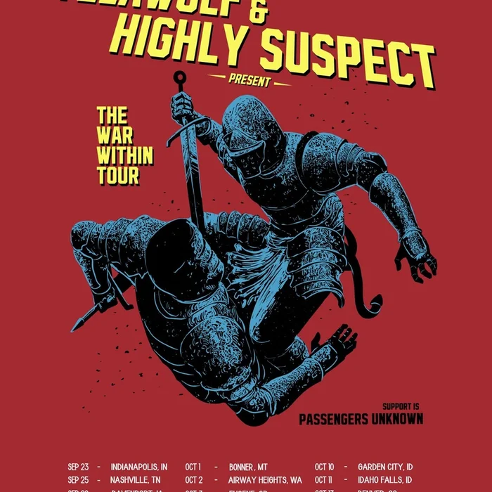 YELAWOLF & HIGHLY SUSPECT THE WAR WITHIN TOUR US 2026 SETLIST PLAYLIST