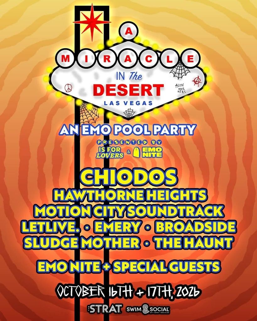 A MIRACLE IN THE DESERT / EMO POOL PARTY 2026 COMPLETE SETLIST PLAYLIST