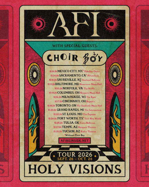 AFI Holy Visions US Tour 2026 Setlist Playlist