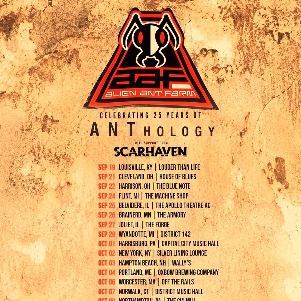 ALIEN ANT FARM CELEBRATING 25 YEARS OF ANTHOLOGY US 2026 Setlist Playlist