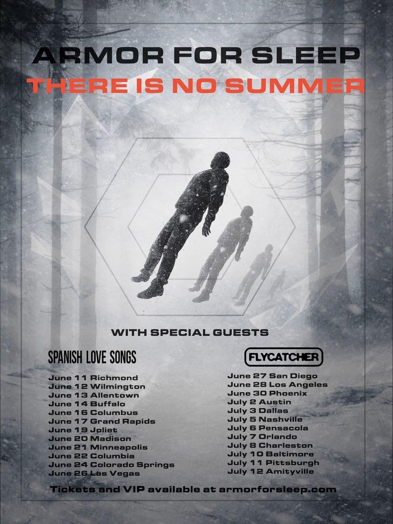 ARMOR FOR SLEEP THERE IS NO SUMMER US 2026 Setlist Playlist
