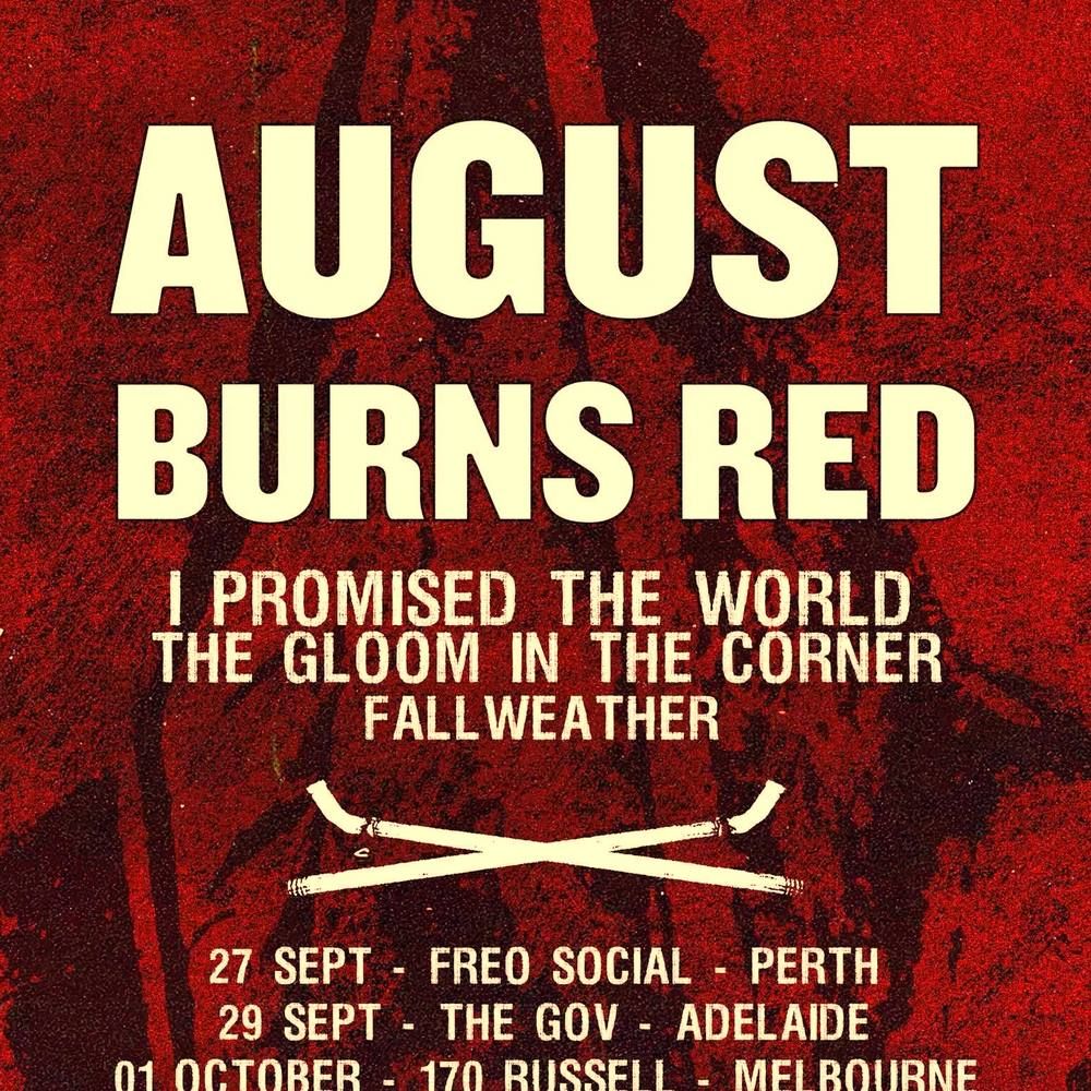 AUGUST BURNS RED Australia 2026 Setlist Playlist