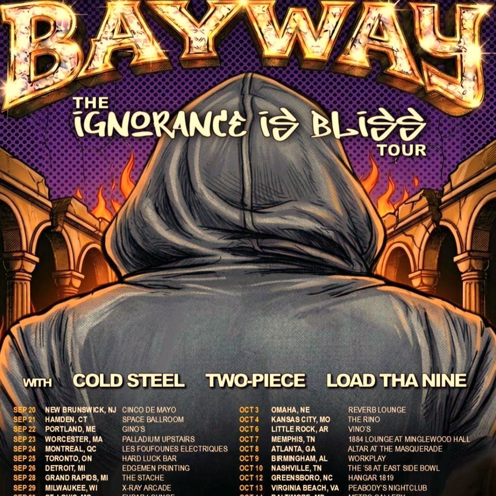 BAYWAY THE IGNORANCE IS BLISS TOUR N. AMERICA 2026 SETLIST PLAYLIST