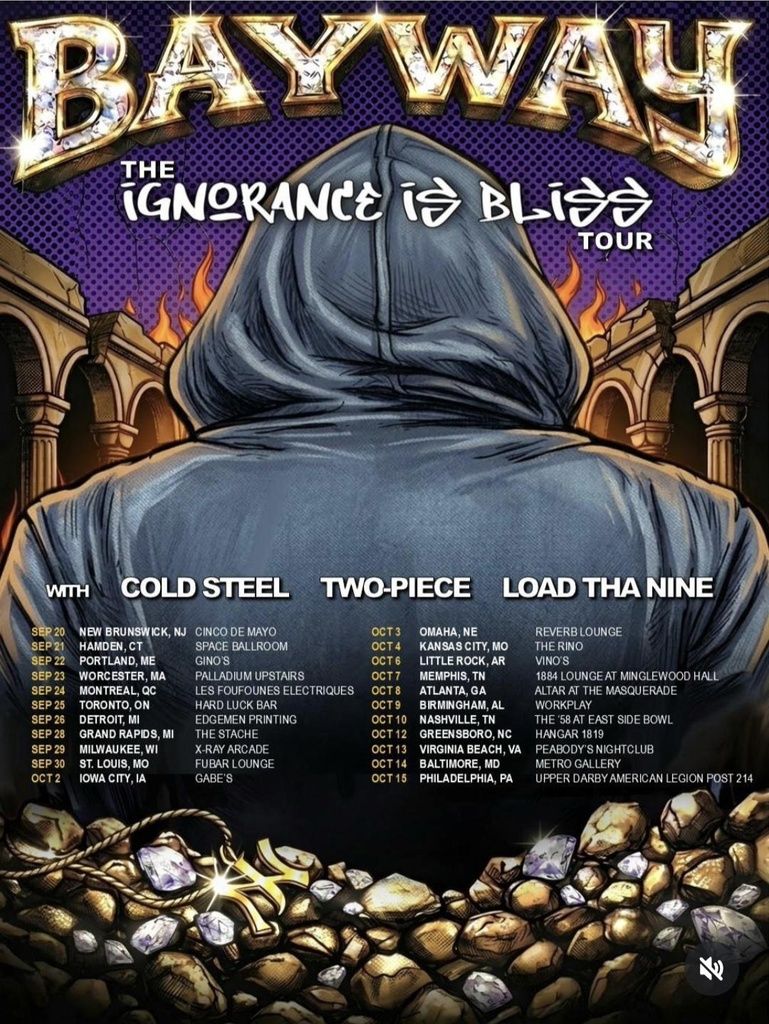 BAYWAY THE IGNORANCE IS BLISS TOUR N. AMERICA 2026 SETLIST PLAYLIST
