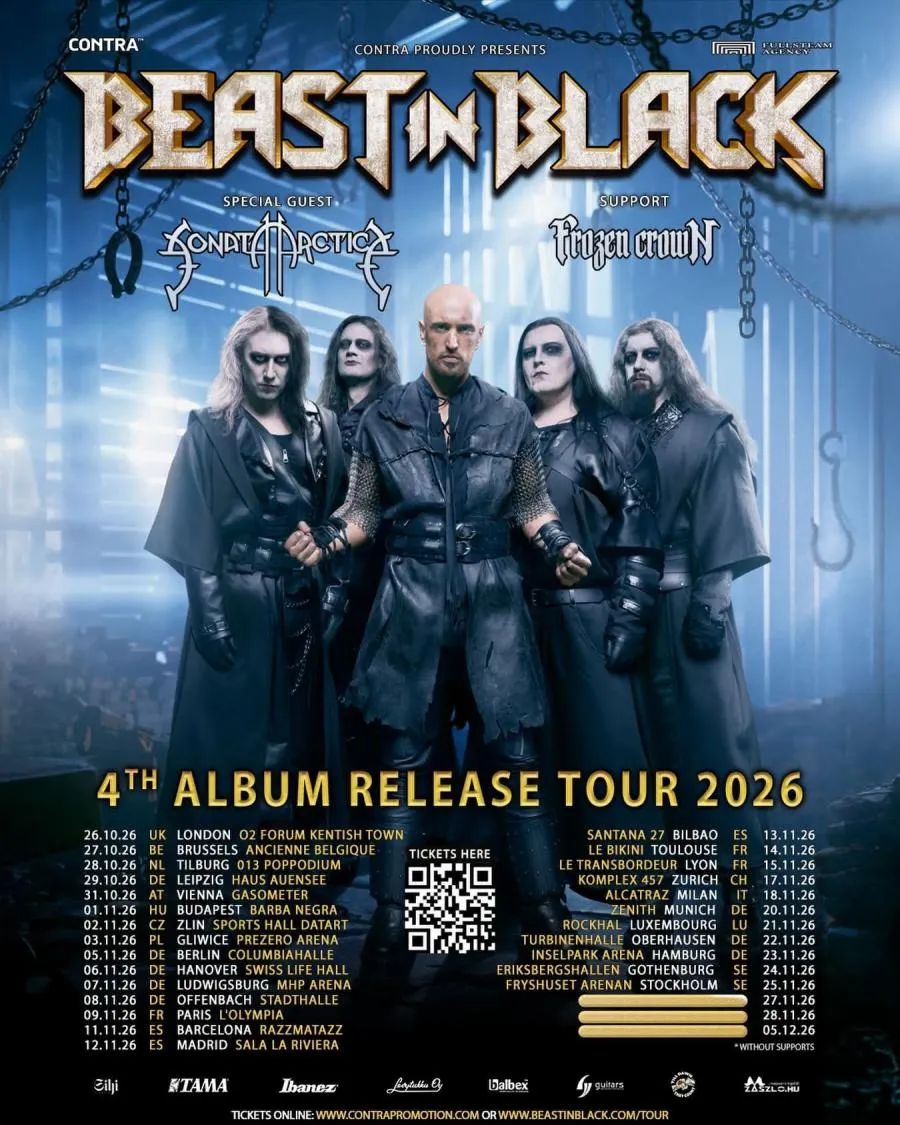 BEAST IN BLACK 4th Album Release Tour 2026 Europe Setlist Playlist  