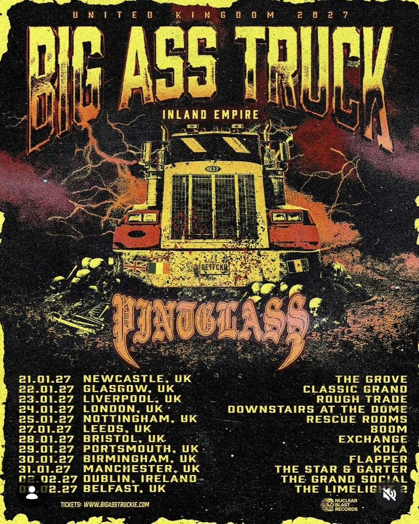 BIG ASS TRUCK INLAND EMPIRE UNITED KINGDOM 2027 SETLIST PLAYLIST